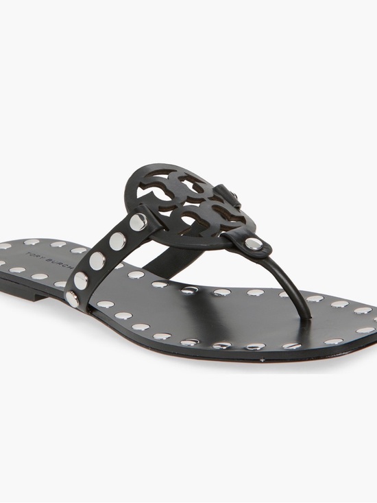Tory Burch Shoes - NEW Tory Burch Miller Stud Thong Sandals 5.5